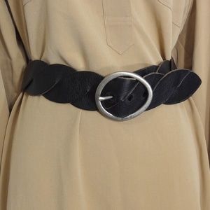 Fossil Genuine Leather Black Belt Size L